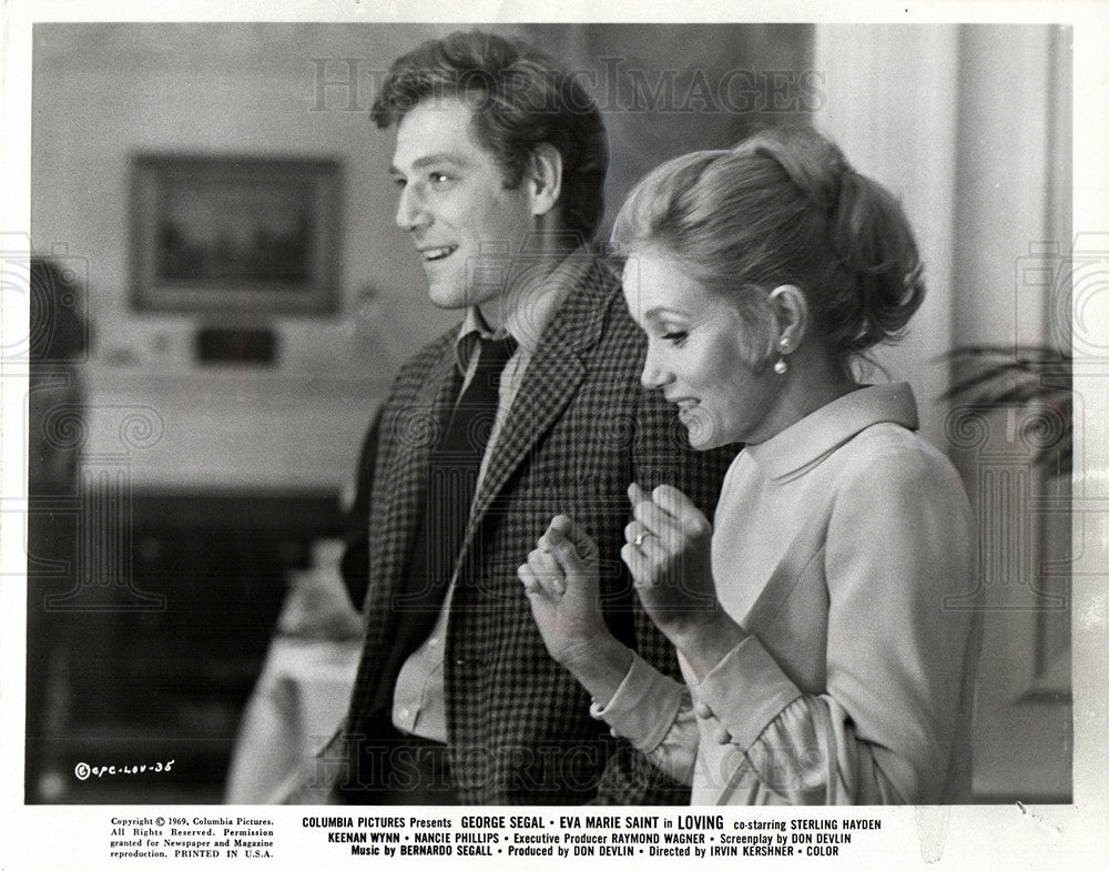 1970 Loving Eva Marie Saint George Segal-Historic Images