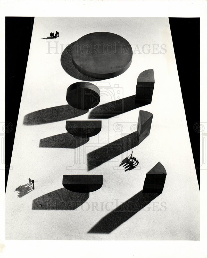 1980 Model of part of Lansing Sculpture-Historic Images