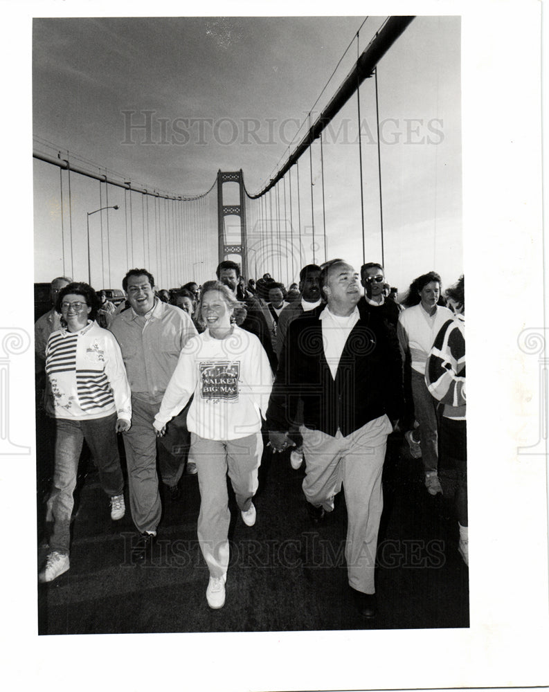 1993 Mackinac Bridge Walk Labor Day Detroit-Historic Images