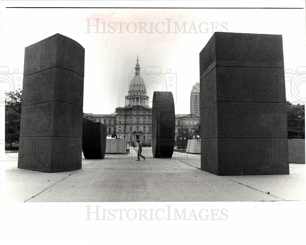 1982 The Michigan State Capitol and Lansing-Historic Images
