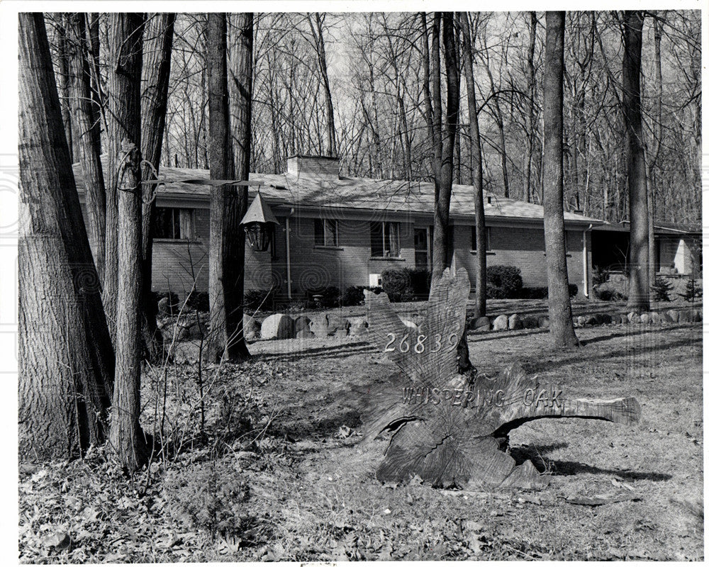 1969 Gardening Landscaping Home Wooded-Historic Images