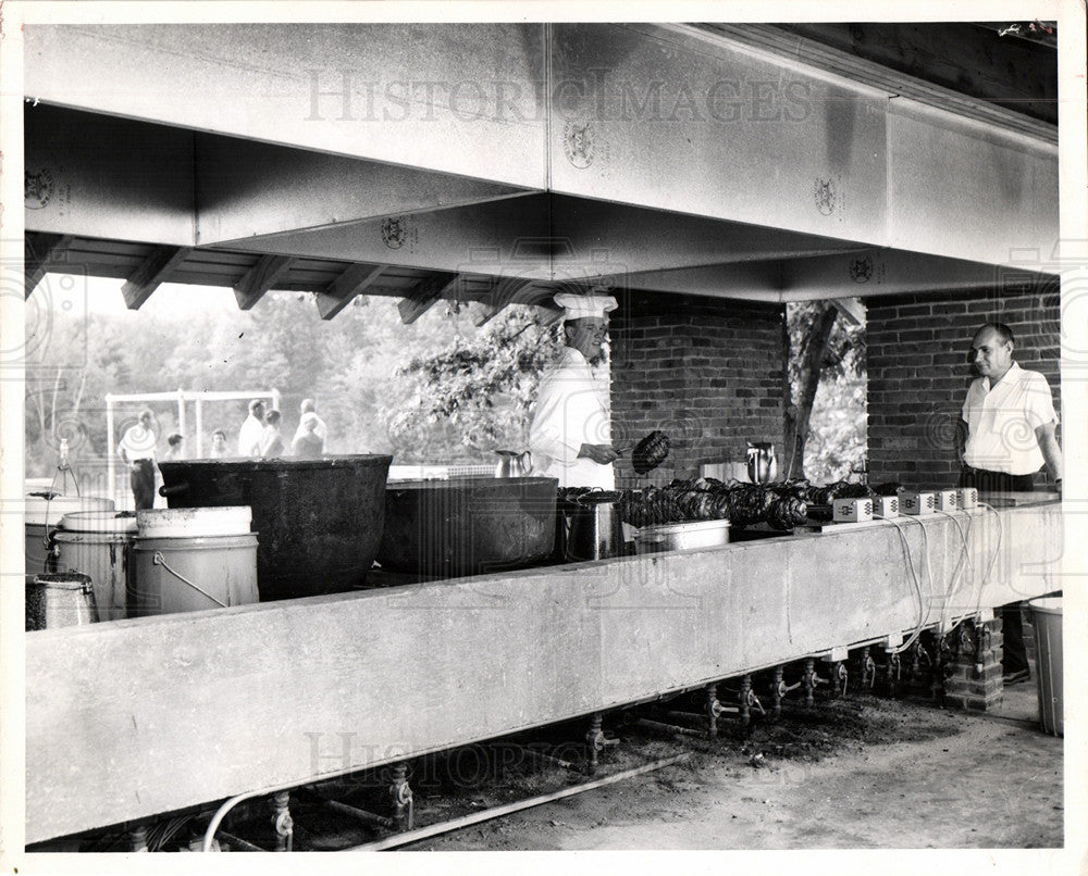 1963 lumber industry camp chef cooking food-Historic Images