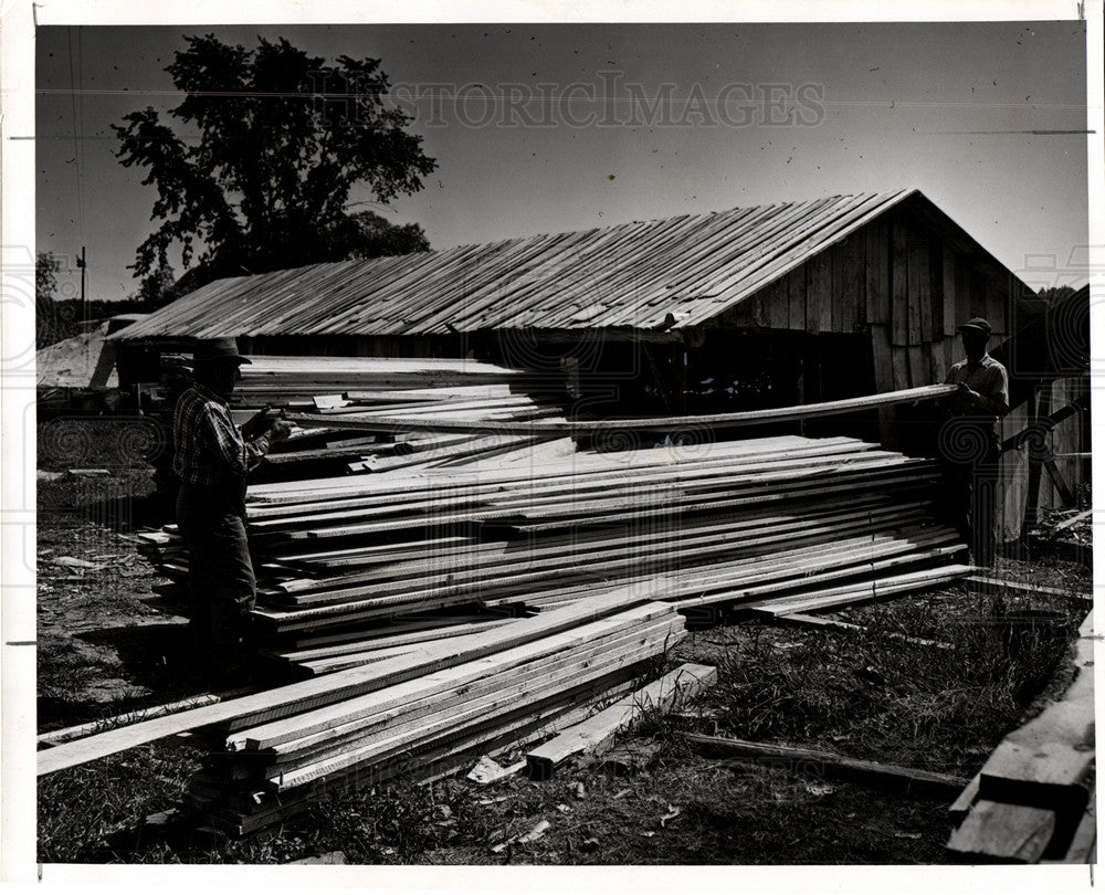 1946 lumber industry logs-Historic Images