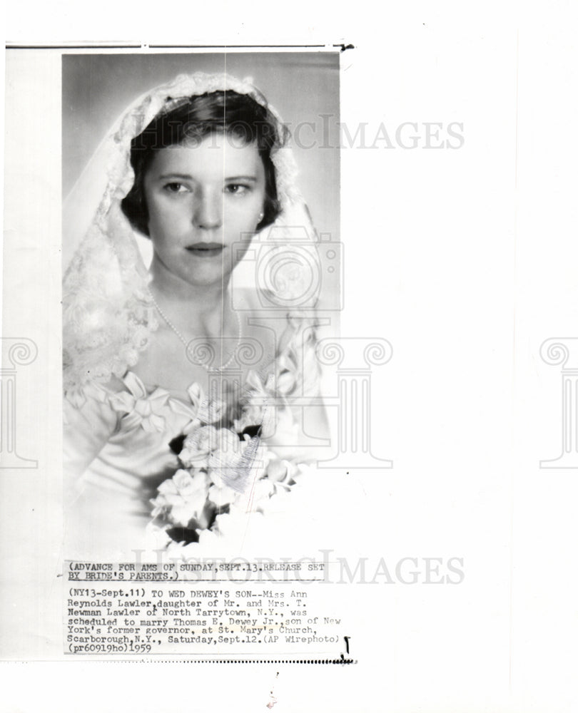 1959 Ann Reynolds Lawler, wedding-Historic Images