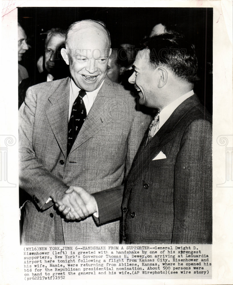 1952 Dwight D. Eisenhower Thomas E. Dewey-Historic Images