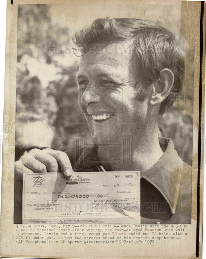 1972 Bruce Devlin Wins Houston Open Golf-Historic Images