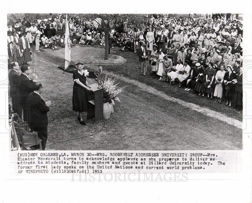 1953 Eleanor Roosevelt First Lady New Deal-Historic Images