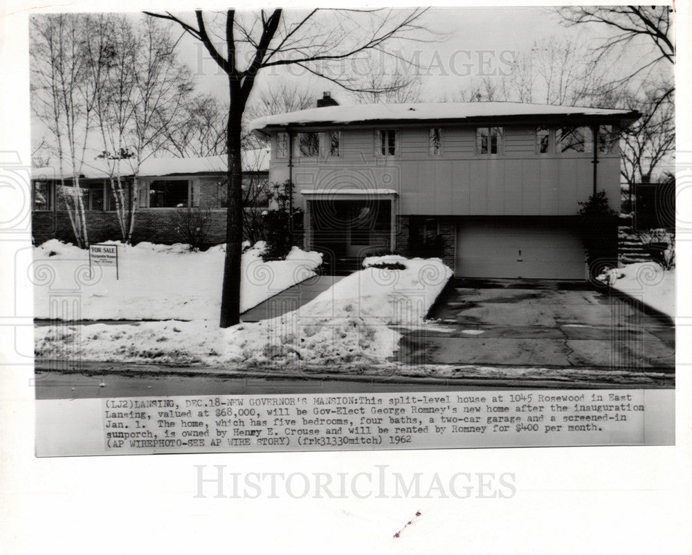 1962 George Romney governor Lansing homes-Historic Images