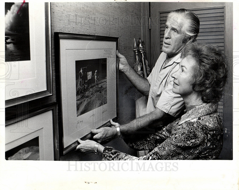 1973 George Romney moon photograph-Historic Images