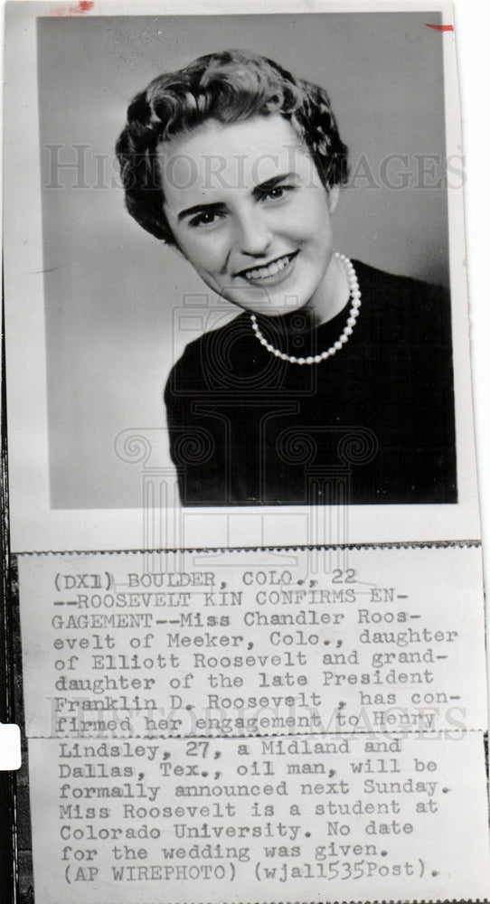 1956 Miss Chandler Roosevelt of Meeker Colo-Historic Images