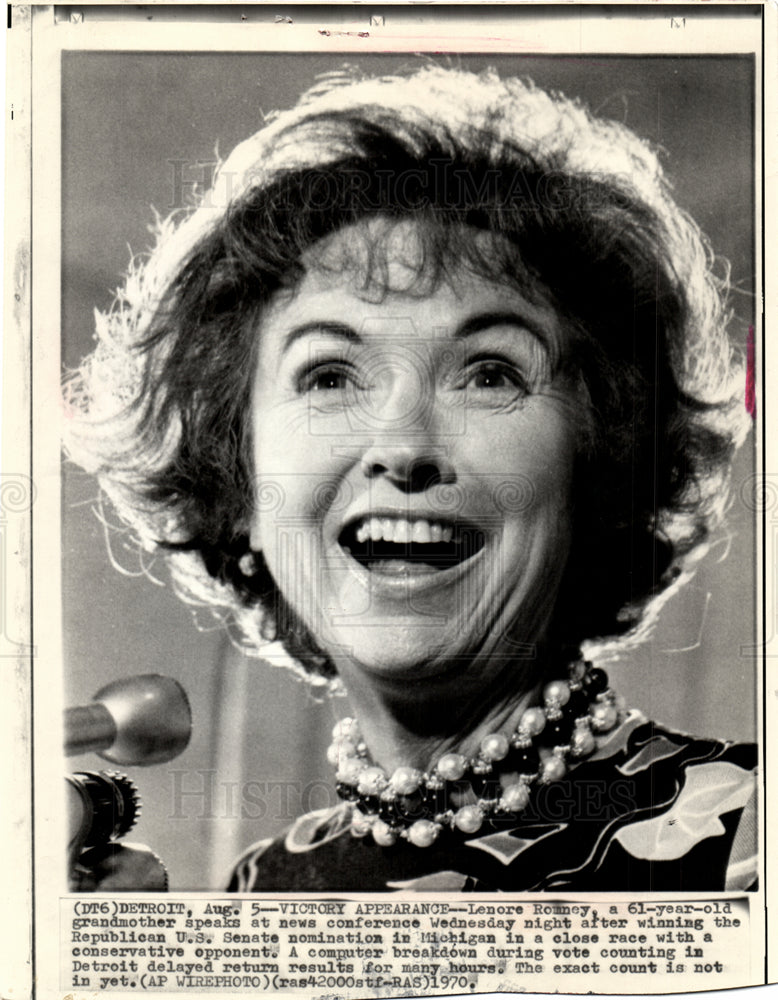 1971 Lenore Romney U.S. Senate nomination-Historic Images