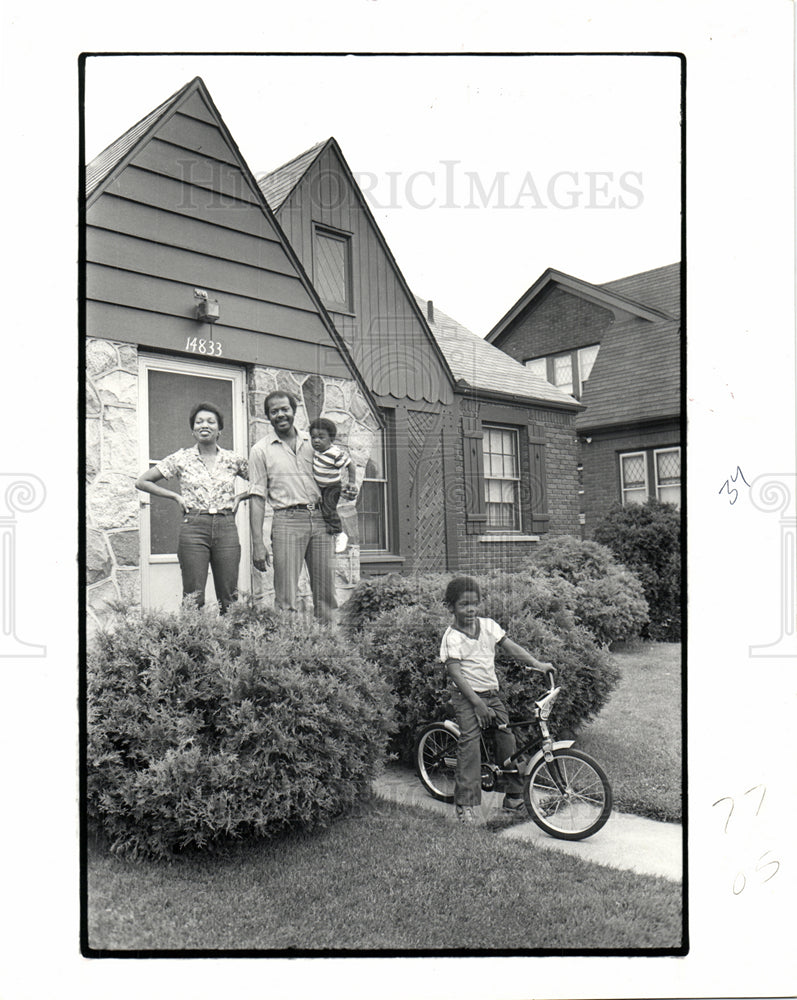 1981 The Thomas family, Teena, Rosco, Evan-Historic Images