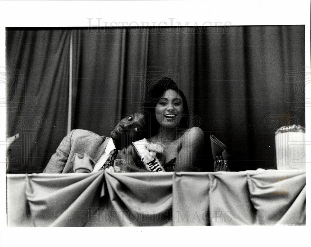 1990 Carole Gist Miss USA Salley-Historic Images