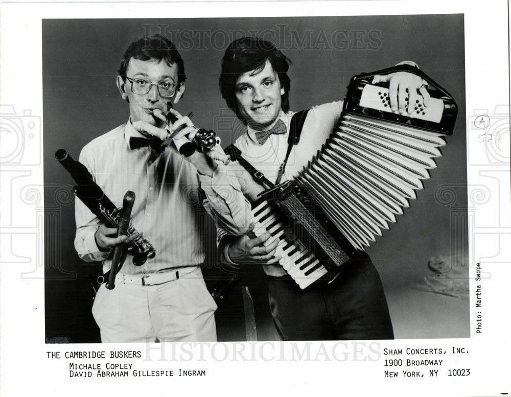 1989 Cambridge Buskers musicians Michael-Historic Images