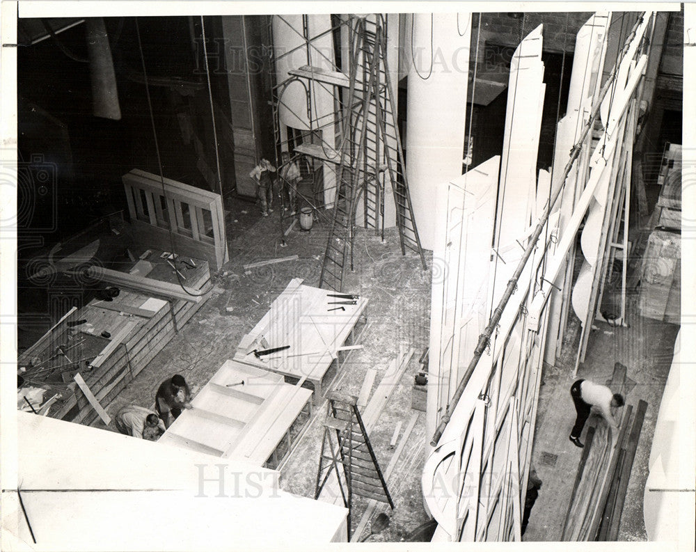 1945 construction, Detroit symphony.-Historic Images