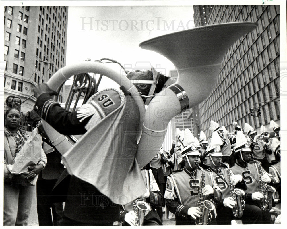 1985 marching band tuba sousaphone-Historic Images