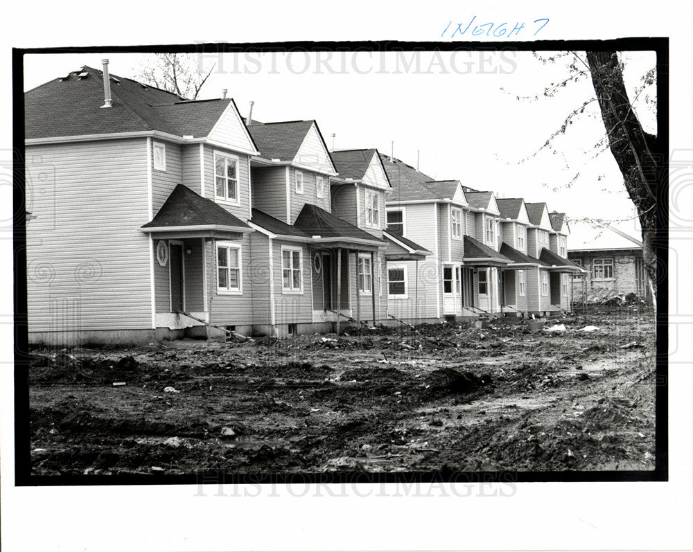 1993 Low Income Housing Detroit Mayor Cole-Historic Images