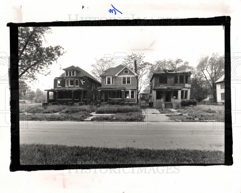 1989 Abandoned Housing Detroit-Historic Images