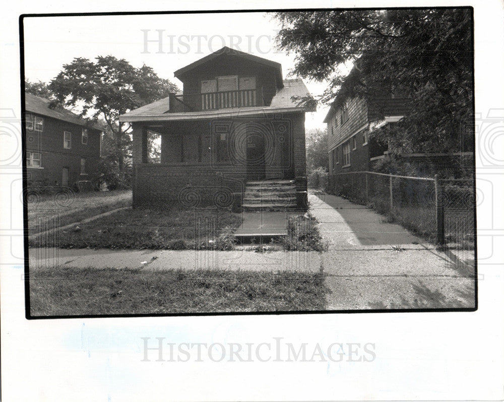 1989 Housing Abandoned Detroit HUD-owned ho-Historic Images