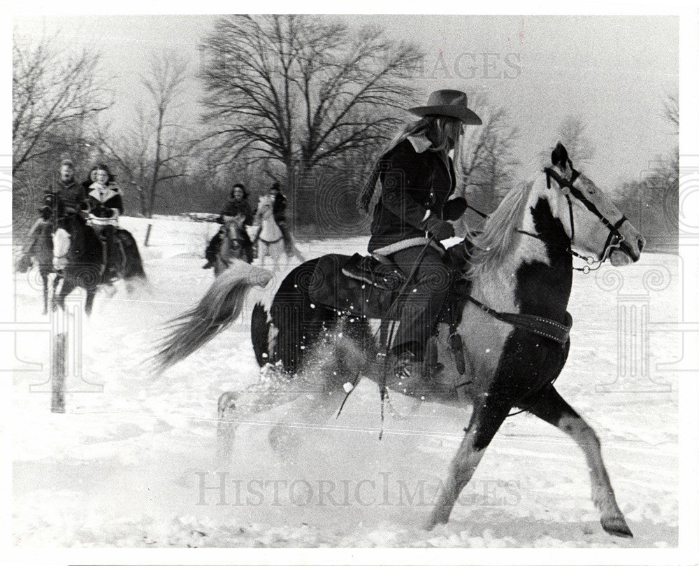 1974 HORSEBACK RIDING-Historic Images