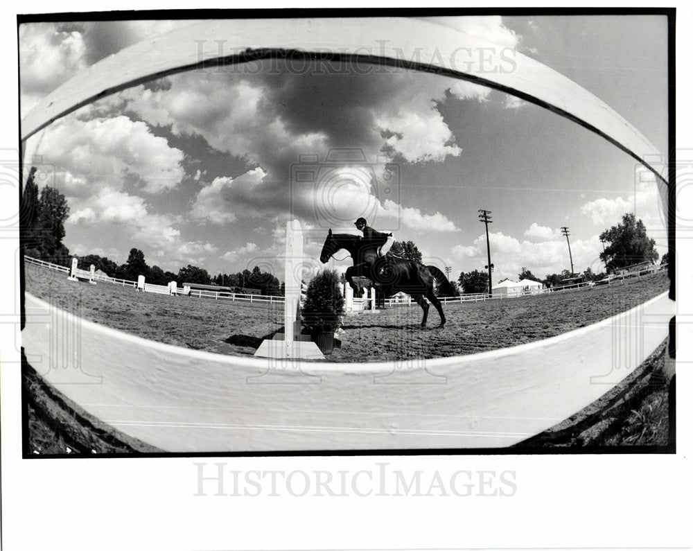 1991 horse rider Motor City Horse Show-Historic Images