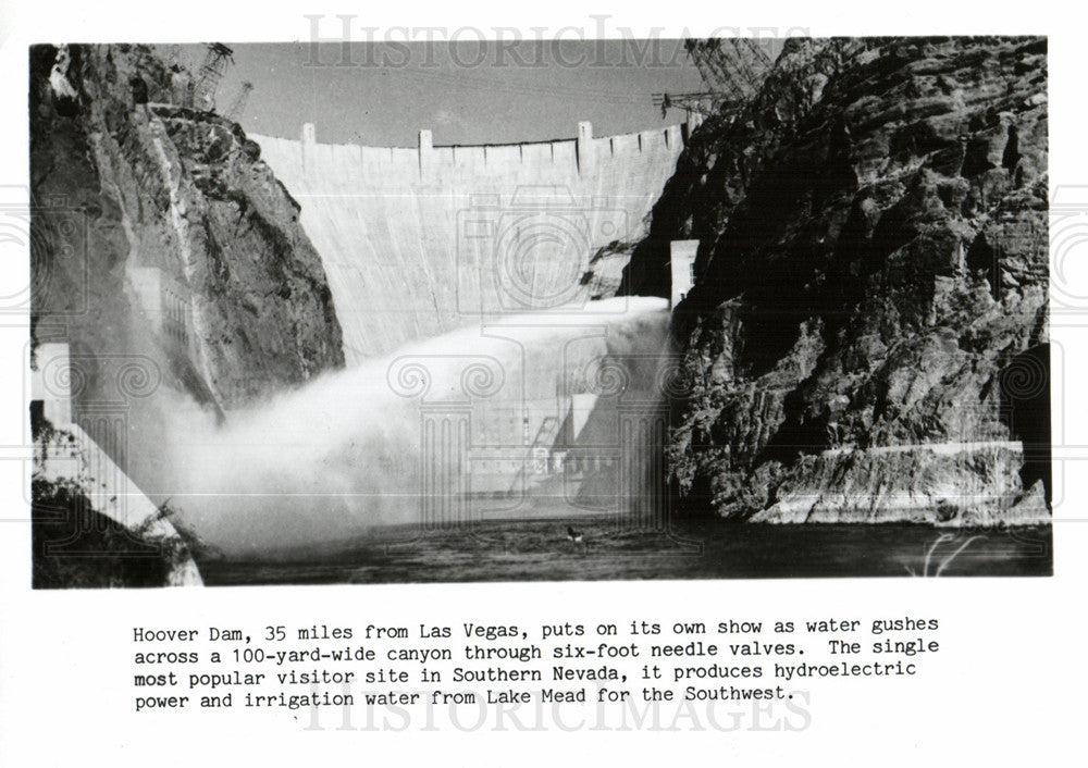 1985 Hoover Dam Lake Mead Las Vegas Nevada-Historic Images