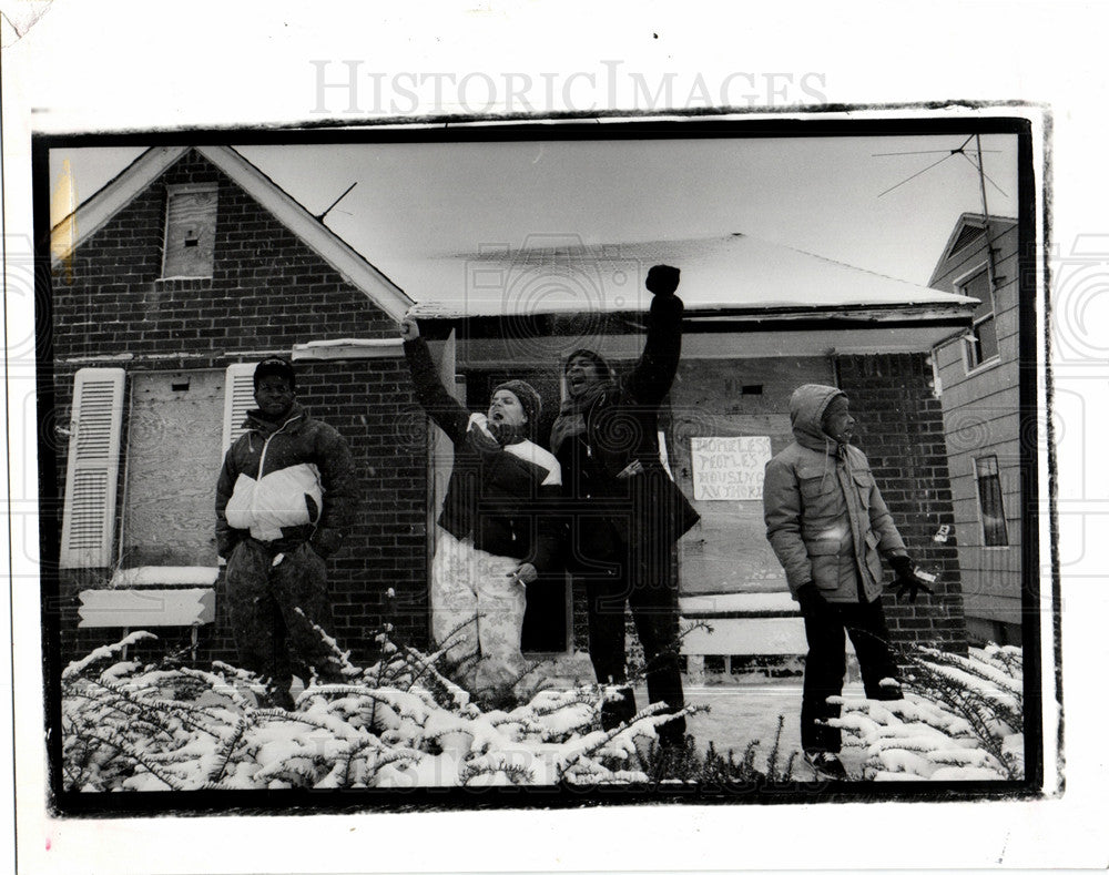 1990 Homeless protest Wayne County  Union-Historic Images