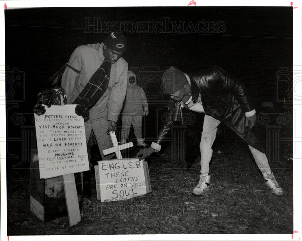 1991 Michigan Up Out of Poverty homeless-Historic Images