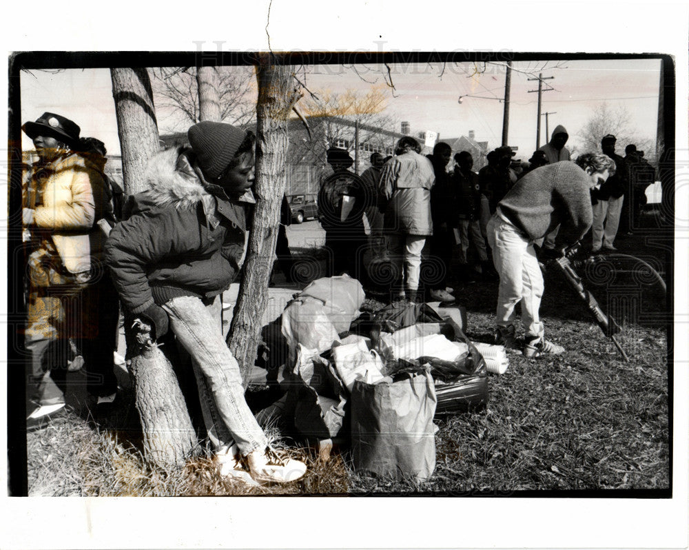 1991 Homeless Protests Detroit Brooks-Historic Images