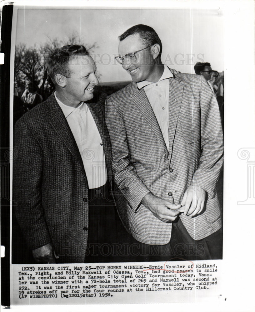 1958 Ernie Vossler Billy Maxwell Tournament-Historic Images