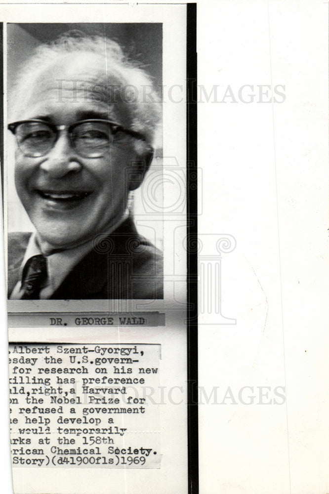 1969 DR GEORGE WALD-Historic Images