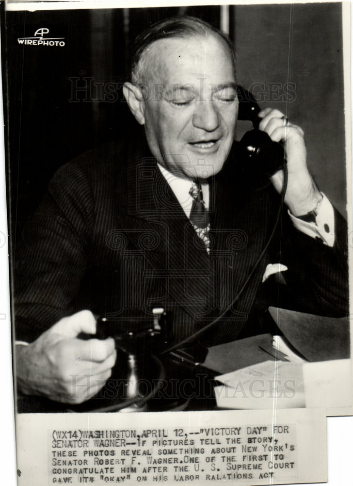 1937 Senator Robert F. Wagner congratulate-Historic Images