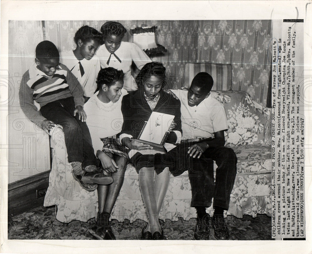 1947 JERSEY JOE Walcott Joe Louis doris-Historic Images