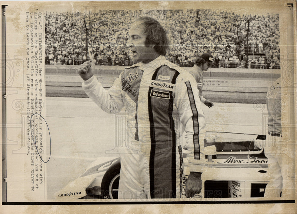 1976 Billy Vukovich Indianapolis 500 race-Historic Images