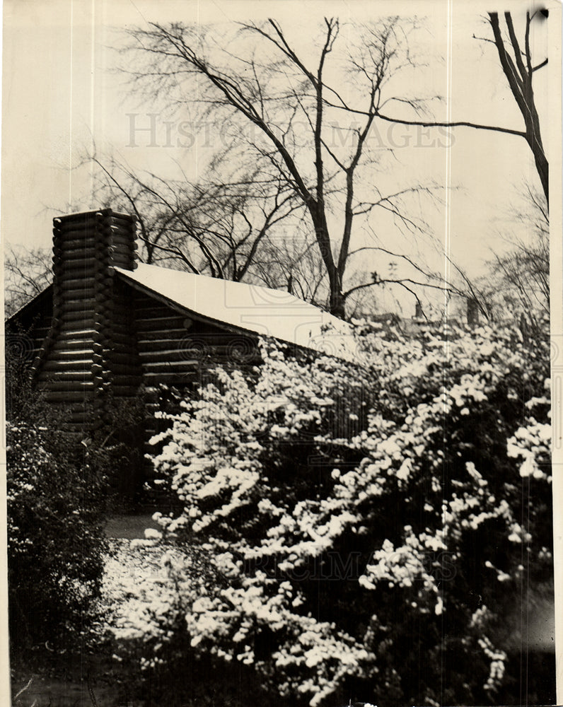 1935 Palmer Park Detroit Cabin Snow-Historic Images