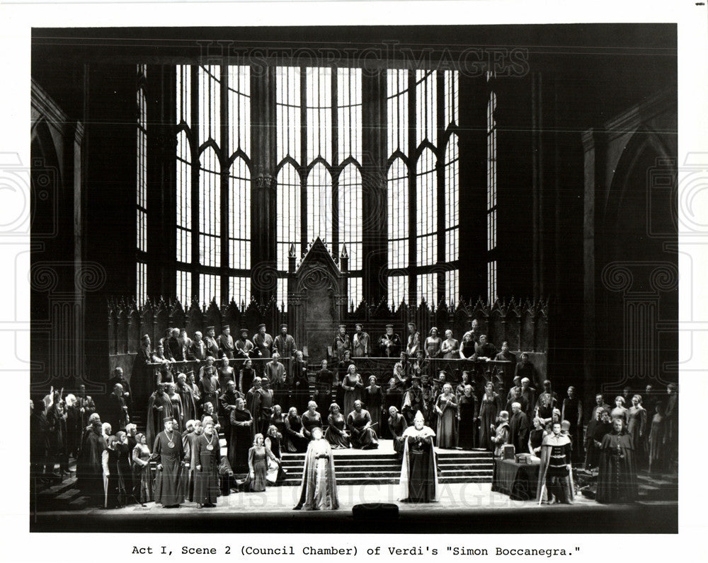 1985 Simon Boccanegra Verdi Council Chamber-Historic Images