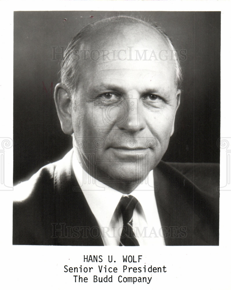 1983 Hans Wolf Budd Company Vice President-Historic Images