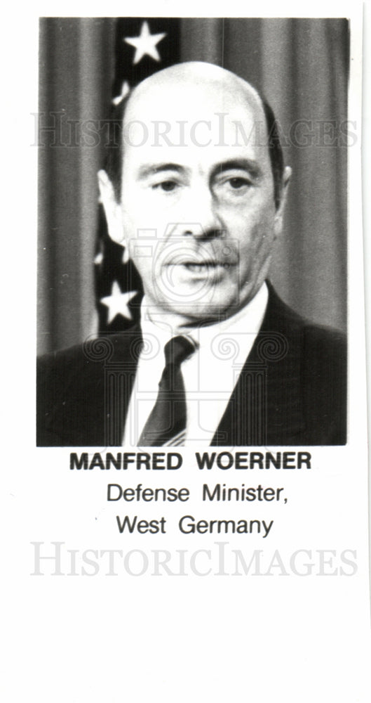 1986 Manfred Woerner Defense Minister-Historic Images