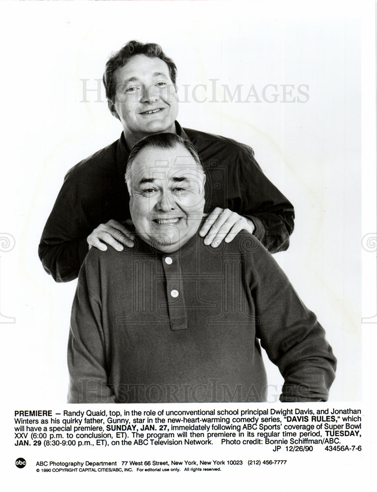 1991 Randy Quaid Jonathan Winters sit-com-Historic Images