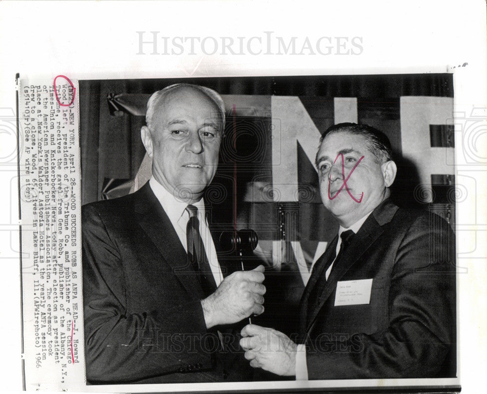 1966 Howard Wood Gene Robb president-Historic Images