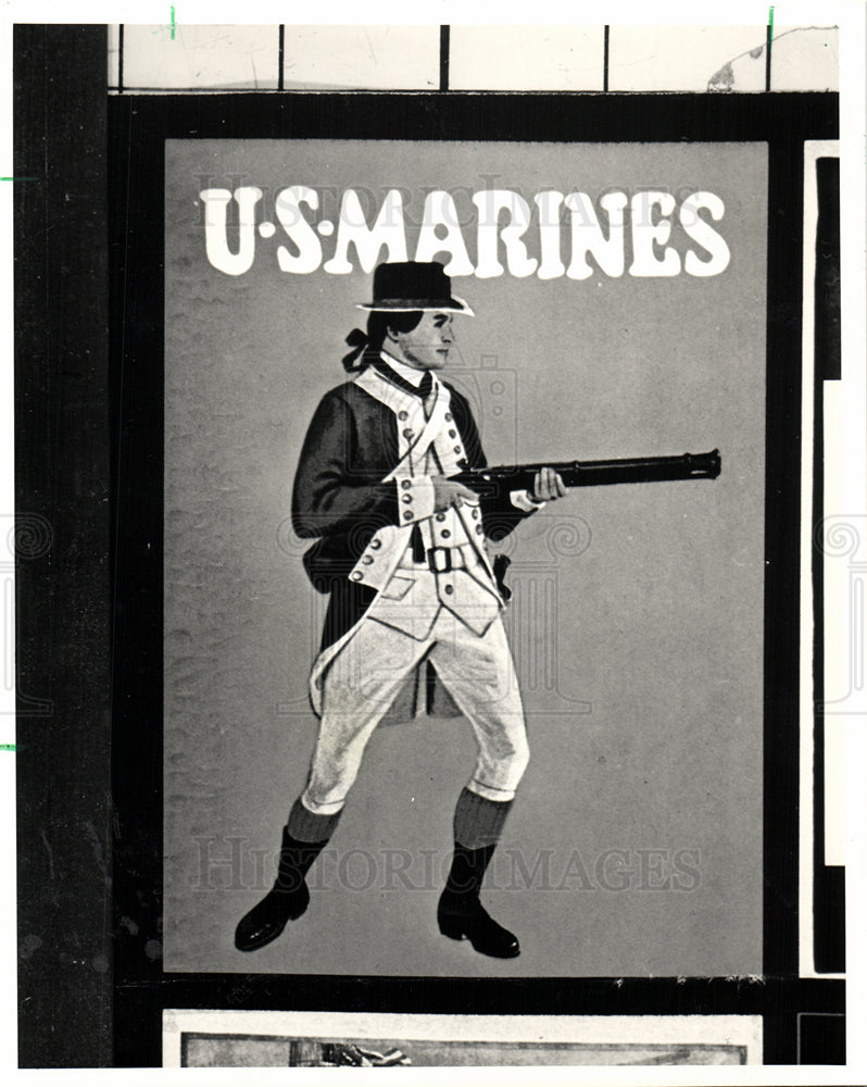 1986 U.S. Marines poster recruiting rifle-Historic Images