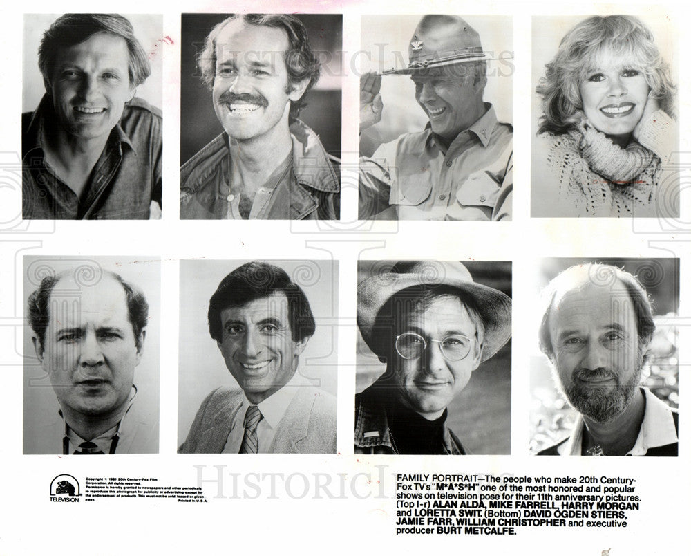1987 ALAN ALDA, MIKE FARRELL, HARRY MORGAN,-Historic Images