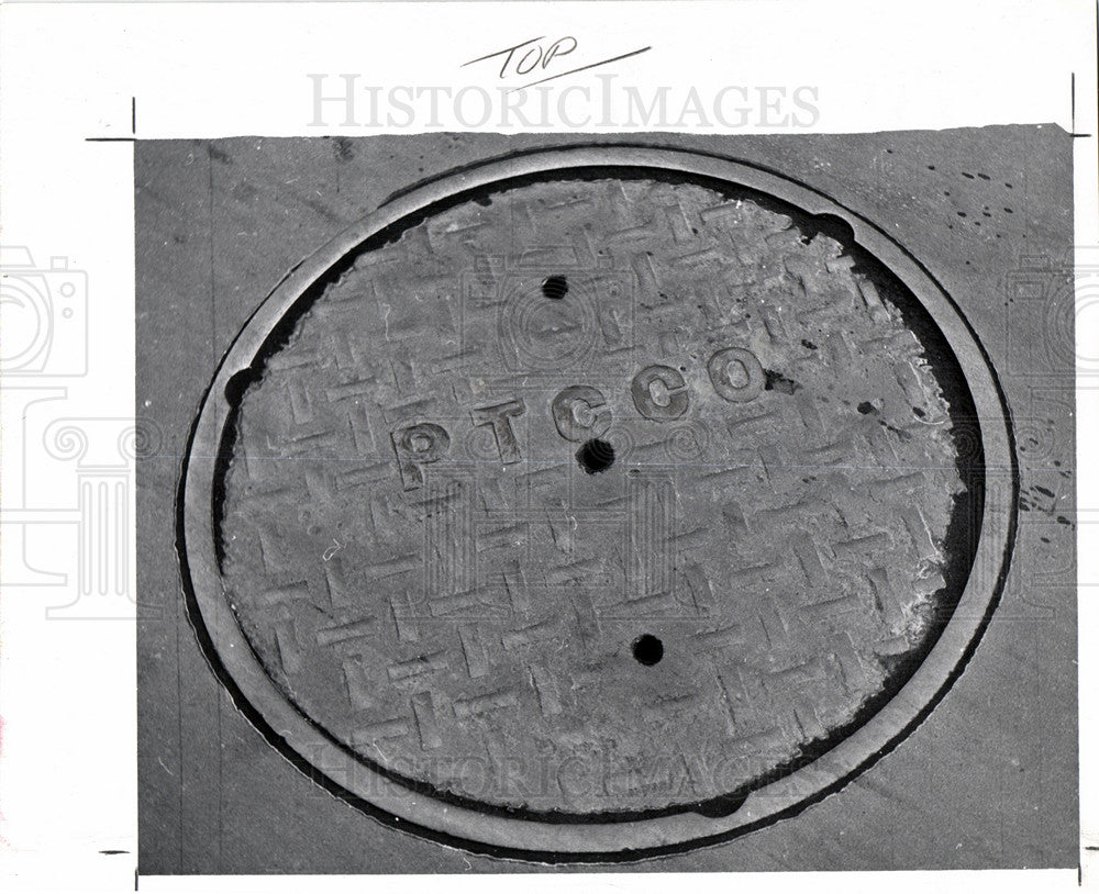 1958 Manhole inspection chamber-Historic Images