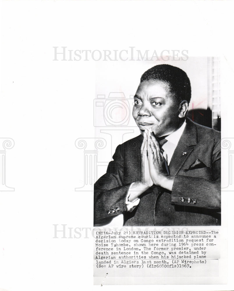 1967 Moise Tshombe Congolese politician-Historic Images