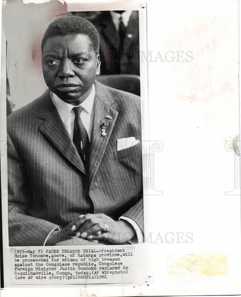 1961 Moise Tshombe Coquilhatville Congo-Historic Images