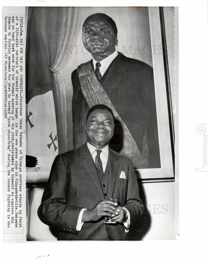 1962 Moise Tshombe Congolese politician-Historic Images