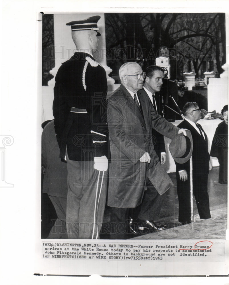 1963 Harry S. Truman Kennedy memorial-Historic Images