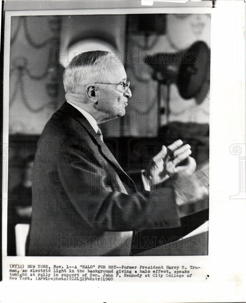 1960 Former Pres Truman gives JFK support-Historic Images