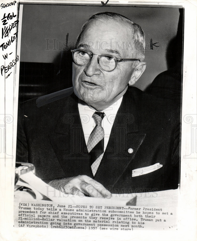 1957 President Truman House Committee Meet-Historic Images