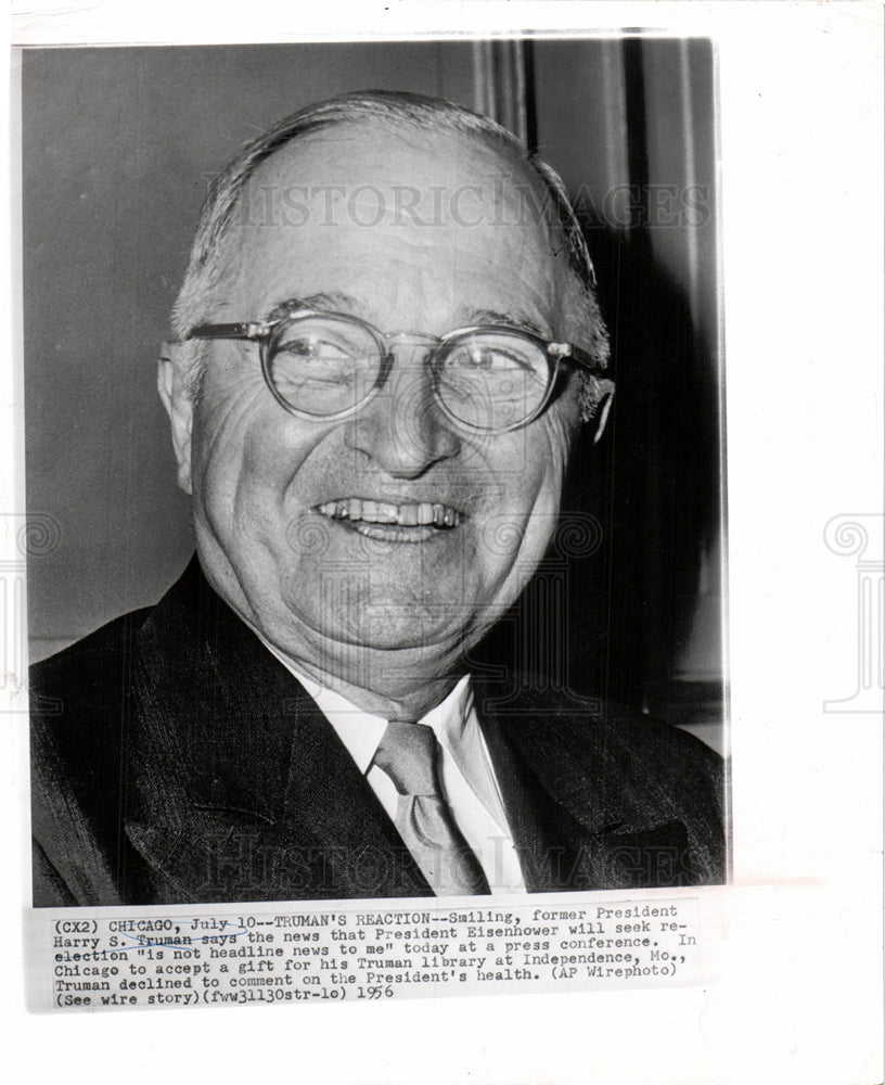 1956 Harry Truman Chicago press conference-Historic Images